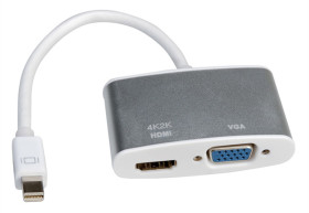 ROLINE adapter4K2K MiniDP-VGA/HDMI M/F
