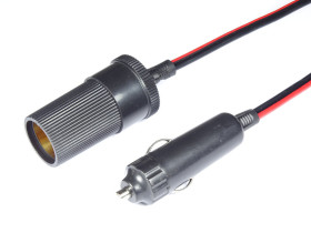 Przedłużacz zapalniczki samochodowej z kablem prostym 3.0m