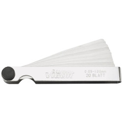 Vigor V1714 Feeler Gauge Set 0.05-1mm DIN 2275 Accurate Measurements