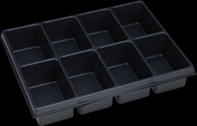 1000010132 Small parts insert, 8 recesses for i-BOXX 72 and LS-Tray 72