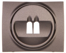 SISTENA LIFE Plakietka gniazda głośnikowego pojedynczego choco 771200