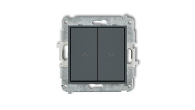 Mini Przycisk Żaluzjowy Grafitowy Mat 28Mwp-8