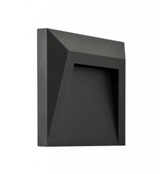 Lampa schodowa ogrodowa LED HOLDEN 1,5W Neutralna szara GOLDLUX