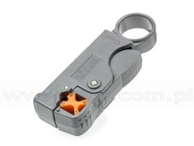 Ściągacz izolacji do przewodów koncentrycznych, 2 ostrza, RG174 (HT-332D)