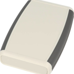 ABS handheld enclosure, (L x W x H) 117 x 79 x 24 mm, light gray (RAL 7035), IP54, 1553BGYBAT