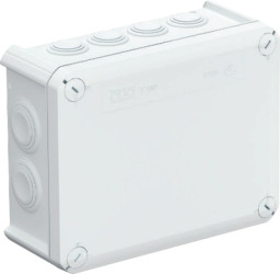 Cable junction box, 176 x 135 x 67 mm, no. of entries: 12, 16 mm², pure white, IP66, 2007541
