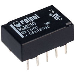 Relpol RSM850-6112-85-1012 DPDT Subminiature Signal Relay 12V 1A PCB