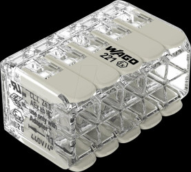 221-490 Connection terminal, 4 mm², 10-conductor