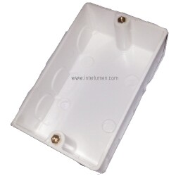 Puszka do K-120 130x80x43mm biała melamina [Ł]