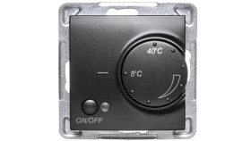 Impresja Regulator Temperatury /Czujnik Napowietrzny/ Antracyt Rtp-1Yn/M/50