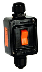 Łącznik dwukierunkowy Ex strefa 2,22, 1P, natynkowy, 16A 50/60Hz IP66 M20 ATEX Ex nR IIC T6 Gc, Ex tc IIIC T70C Dc P202276EX