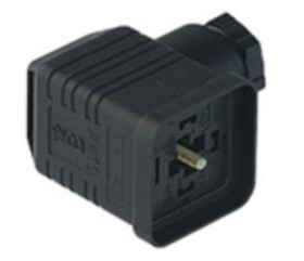 Złącze do samokonfekcjonowania zaworowe typu A żeńskie 4-pinowe kątowe GDMW 3011 DF schwarz