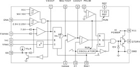 Bipolar CCM PFC controller supporting line freq. across 50Hz-400Hz range, –40°C to 85°C