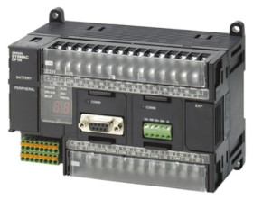 Sterownik programowalny PLC Omron CP1H 24 (DC) 16 (tranzystor) USB 1.1 DC Tranzystor 20 K kroków (pamięć programu),