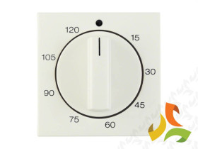 B.Kwadrat/S.1 Płytka czołowa z pokrętłem do mechanicznego wyłącznika czasowy 0-120min krem połysk 16338982 HAGER