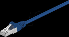 50162 Cat.5e F/UTP patch cable CCA blue 7.5 m