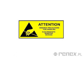 Etykieta samprzylepna "ATTENTION" 50x25 mm (1000 szt.)