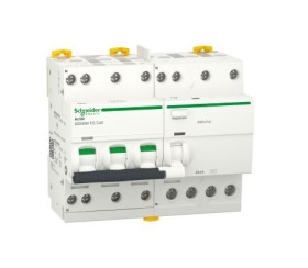 Wyłącznik różnicowoprądowy z członem nadprądowym RCBO, Typ C, 3P+N, 40A, 30mA, Schneider Electric, Acti9 iDD40N