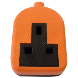 Dencon 9432ORNB Trailing Socket 13A 1-Gang Orange