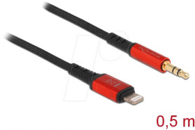 86586 Lightning audio connection cable (3.5 mm), 0.5 m, black