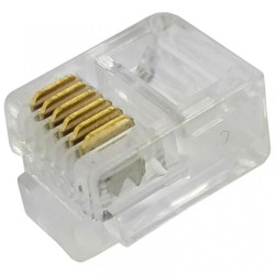 Wtyk telefoniczny RJ-12 6p6c /opak = 100szt/