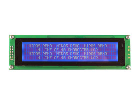 Wyświetlacz monochromatyczny LCD, , Alfanumeryczny, Midas