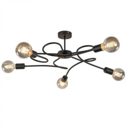 Lampa sufitowa nowoczesna 5xE27 FIORE BLACK