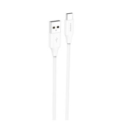 Przyłącze USB typ C 2.1A białe 1m