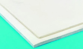 Arkusz z gąbki gumowej, Biały, 0.25g/cm³, 1m x 600mm x 6mm, , samoprzylepny, RS PRO