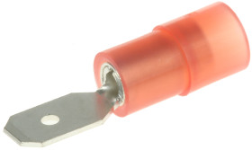 Konektor płaski Męski 0.5 x 4.75mm 0,5 → 1,5 mm², 22 → 16 AWG długość 20mm Izolacja: Izolowane Cyna