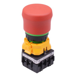 XW1E-BV4TG04MFR 22mm Emergency Stop Switch Green Indicator 4NC IDEC