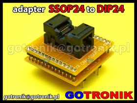 Adapter SSOP24 to DIP24 z podstawką