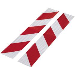 Toolcraft 1564046 RTS Warning Stripe 40cm x 60mm Self-Adhesive Red/Silver