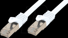 2.0m Patch cable,Cat.7 raw cable, white, RJ45