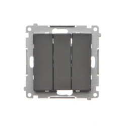 SIMON55 czarny TW31.01/149 Łącznik potrójny+klaw.