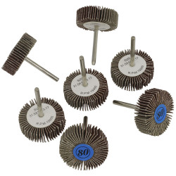 Sealey RTA7FW Rotary Tool Flap Wheel Set 7pc &#xD8;30mm