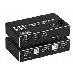 Przełącznik KVM 3xUSB HDMI 2/1 Switch 2xPC - 1xHDMI Out