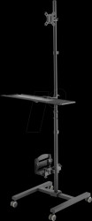 DA-90374 Workstation, monitor + keyboard holder, wheeled