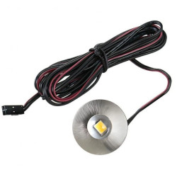 LedPoint Oprawa meblowa led okrągla 0,7W zimna biała wpuszczana podszafkowa
