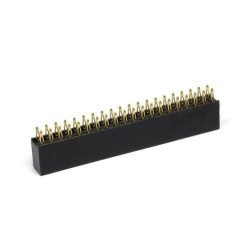 Listwa żeńska goldpin 2x20 raster 2,54mm dla Raspberry Pi - bez lutowania