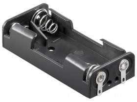 2x AAA (Micro) koszyk na baterie Końcówka płaska (U)