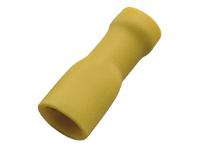 Nasuwka izolowana całkowicie 4,0-6/ 6,3x0,8 PVC żółta 100szt. 260418 HAUPA