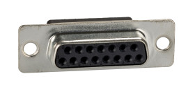 FCT from Molex Złącze D-sub 172704 15-pinowe Prosty 2.84 mm Pitch Kabel Cyna Żeńskie Kołnierz