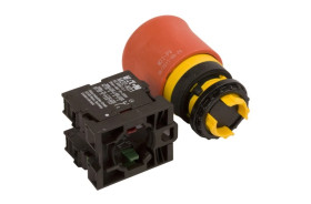 Przycisk bezpieczeństwa 22mm 1Z 1R IP66 przez pociągnięcie M22-PV/K11 216516