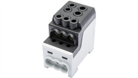 Blok Rozdzielczy - Dystrybucyjny Al/Cu Sdb 200 (80030) Simblock Czarny 81602007