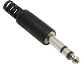 Wtyk Jack 6,3mm Stereo - Plastik