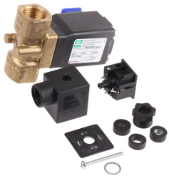 Zawór elektromagnetyczny 230 V AC Buschjost 2-drogowy G żeńskie 1/2 cala 1/2cal NC