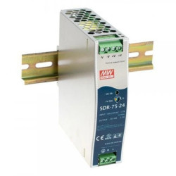 Zasilacz impulsowy AC/DC na szynę DIN 75W 88-264VAC Uwyj 24VDC 3,2A SDR-75-24, 1-1W3GEB
