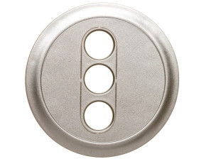 CELIANE Plakietka gniazd 3xRCA/YUV/S-V tytan 068513