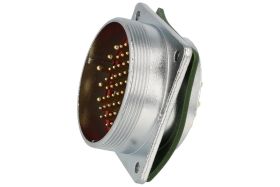 Wtyk; przemysłowe okrągłe; WF55J53ZZ1; 53 tory; proste; lutowany; 2,0;2,5mm2; WF55; na panel z kołnierzem; skręcane; stop cynku